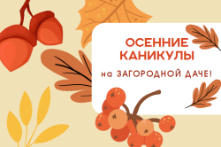 Осенние каникулы на Загородной даче!